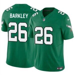 Mens Youths Womens Saquon Barkley Green Vapor Stitched Jersey